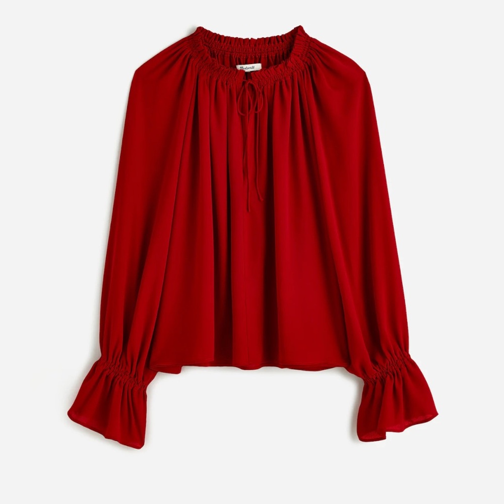 Madewell Red Blouse